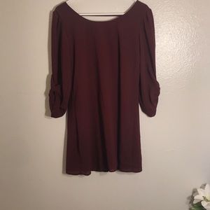 Burgundy Dress